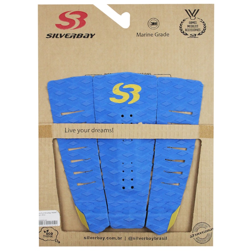Deck para Prancha de Surf Silverbay Tiger Azul Olive