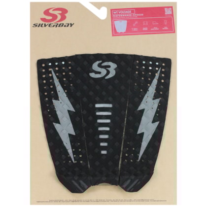 Deck para Prancha de Surf Silverbay WT Voltage Preto Cinza