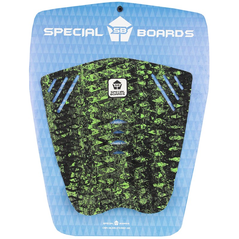 Deck para Prancha de Surf Special Boards Tiger Black Marble Green