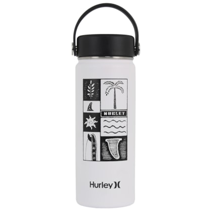 Garrafa Térmica Balance Hurley Drawing 500 ML Branca