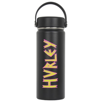 Garrafa Térmica Balance Hurley Pink Fire 500 ML Preta