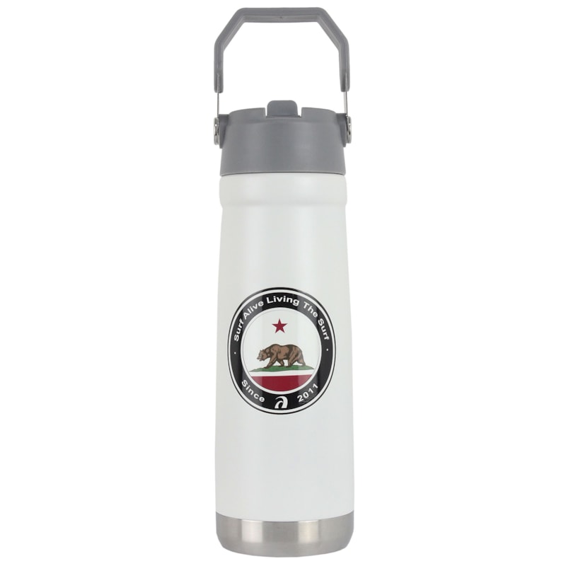 Garrafa Térmica Surf Alive Califórnia Republic 700 ml Branca