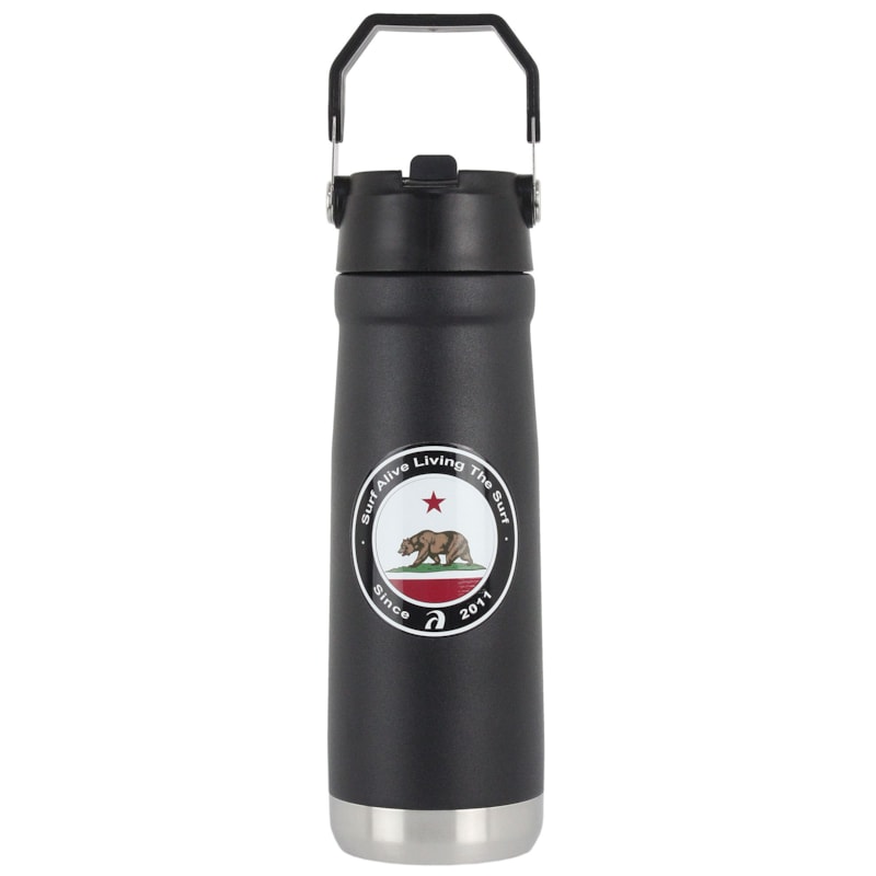 Garrafa Térmica Surf Alive Califórnia Republic 700 ml Preta
