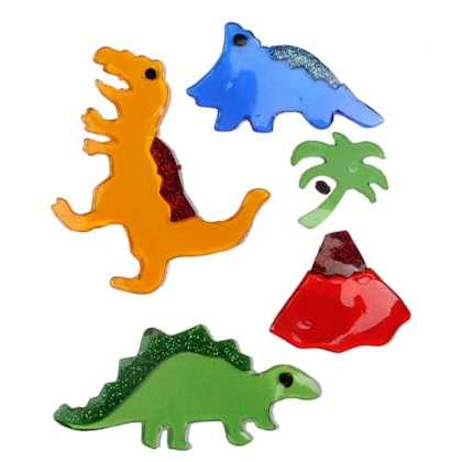 Gel Decorativo Auto Adesivo Imangel Dinossauros