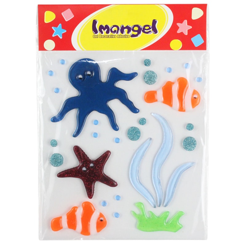 Gel Decorativo Auto Adesivo Imangel Peixe Palhaço