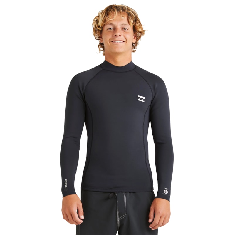 Jaqueta de Neoprene Billabong 101 Absolute Natural Black Importada