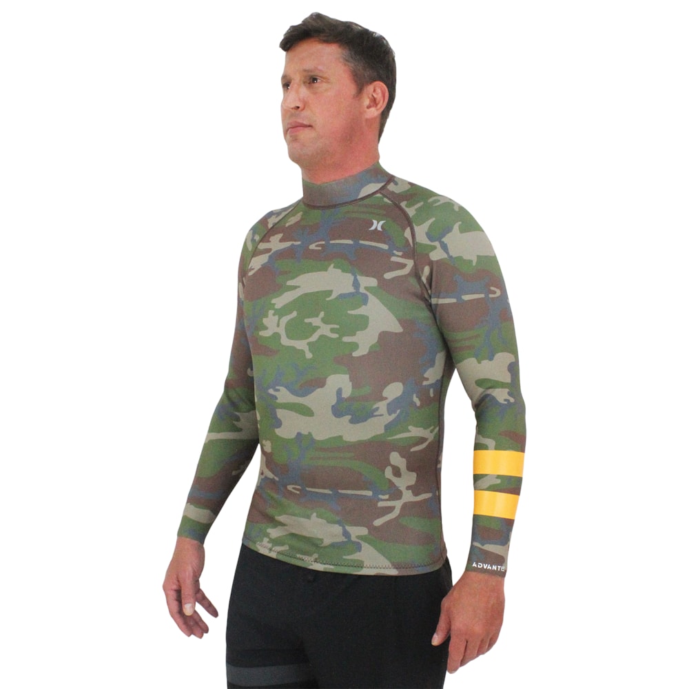 Jaqueta de Neoprene Hurley Advantage 1mm Printed Camuflado Importada