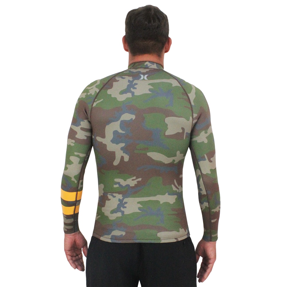 Jaqueta de Neoprene Hurley Advantage 1mm Printed Camuflado Importada