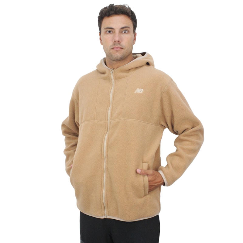 Jaqueta Fleece New Balance Sesame Beige