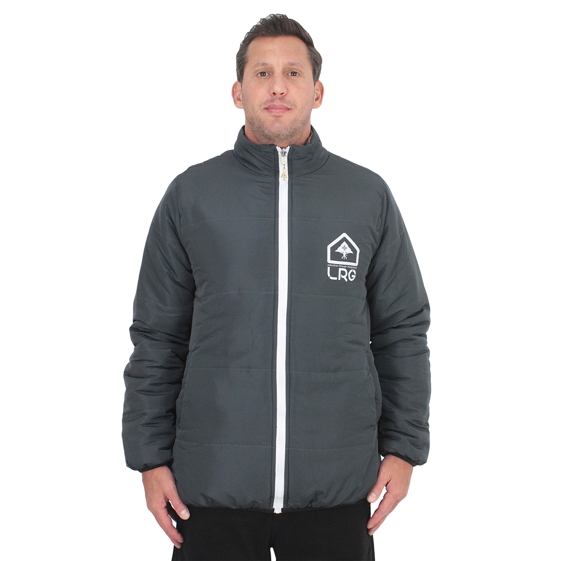 Jaqueta LRG Desert Pixel Puffer Reversible Marrom