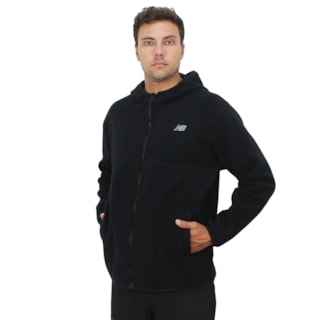 Jaqueta New Balance Fleece Preta