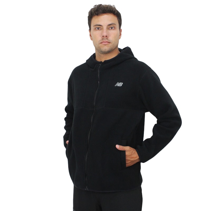 Jaqueta New Balance Fleece Preta
