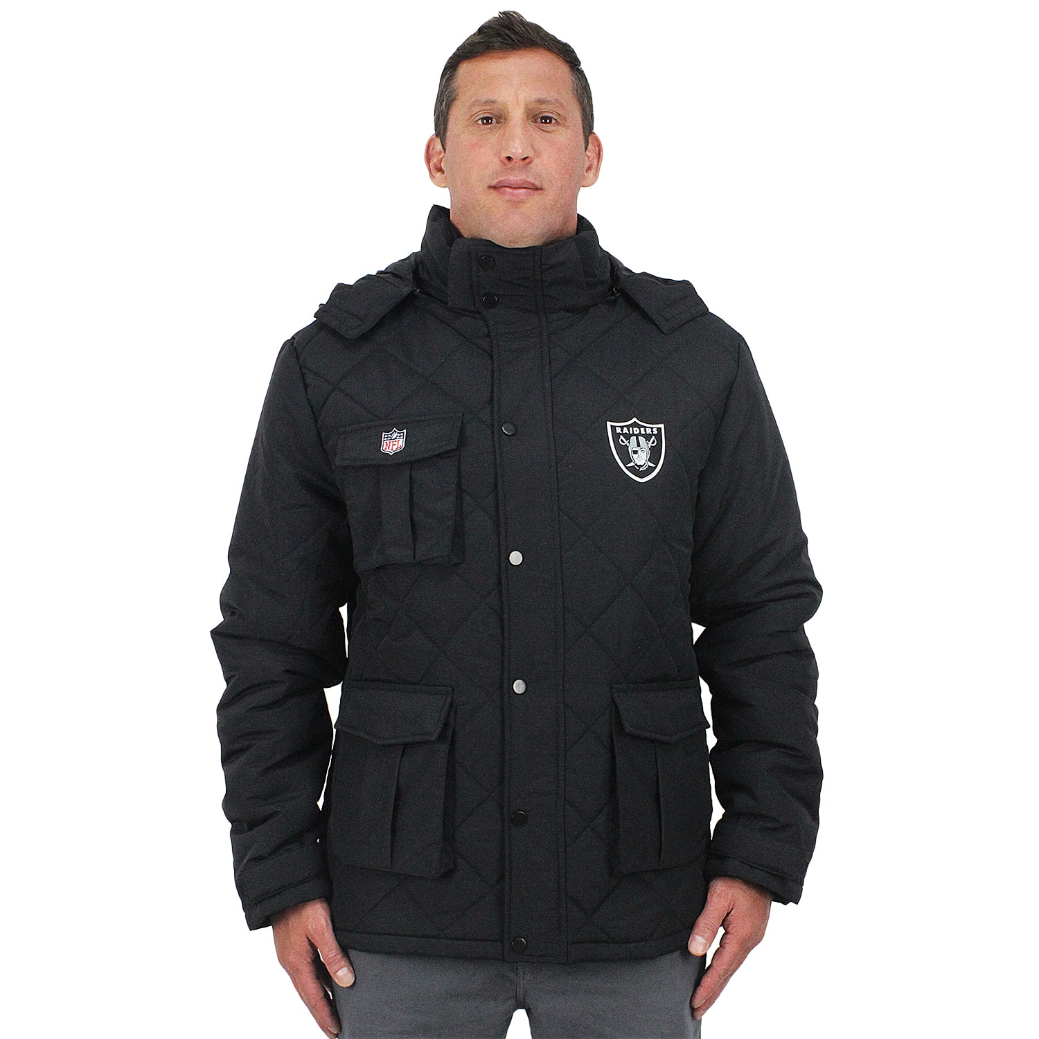 Jaqueta New Era Modern Classic NFL Las Vegas Raiders Black