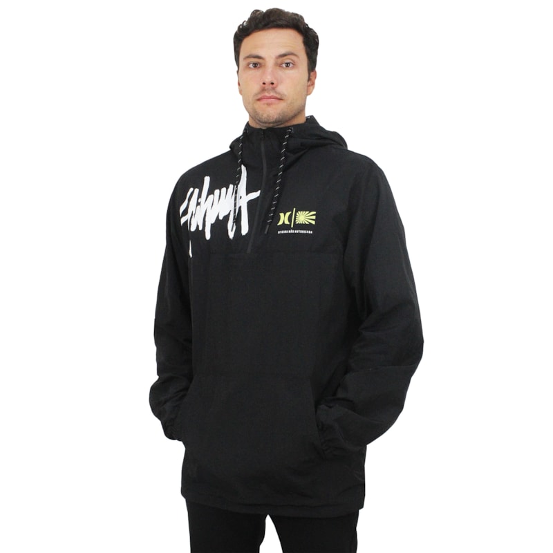 Jaqueta Windbreaker Anorak Hurley x Shibuya Signature Black