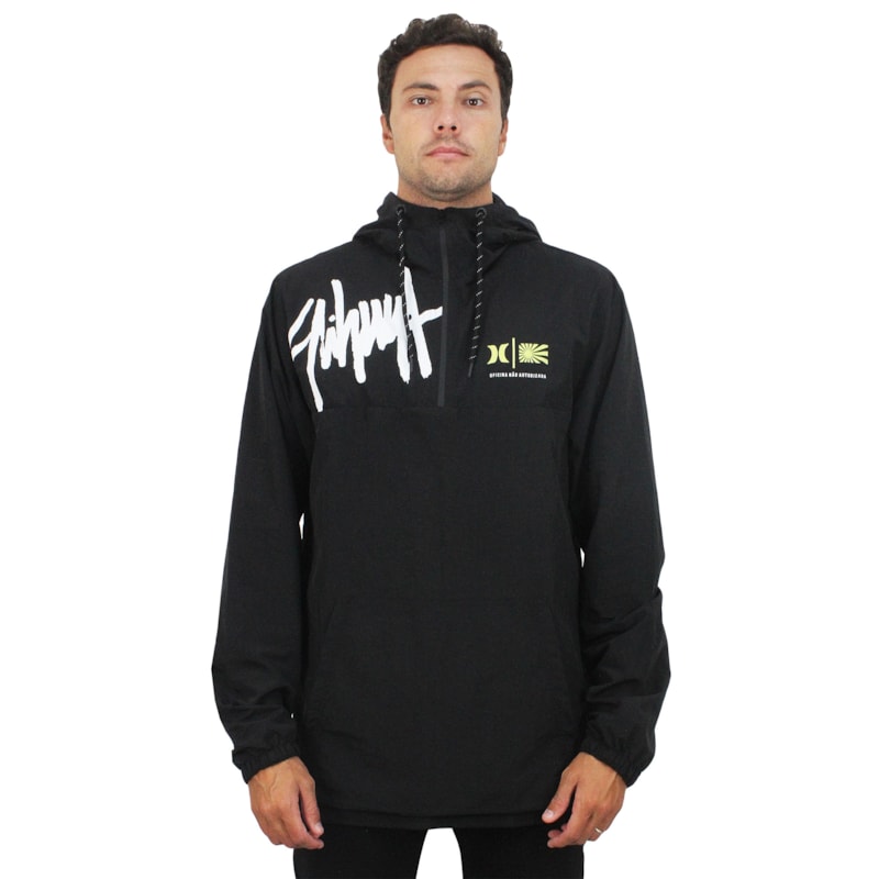 Jaqueta Windbreaker Anorak Hurley x Shibuya Signature Black