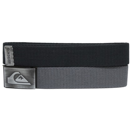 Kit Cinto Quiksilver Basic Preto e Cinza