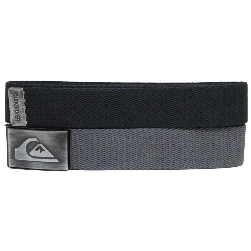 Kit Cinto Quiksilver Basic Preto e Cinza