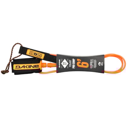 Leash Dakine Pro Comp 6x3/16 John John Florence Black Orange
