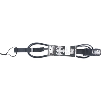 Leash Elite Surfing 6.6"x7mm Regular Nó Preto Leash Elite Surfing 6.6"x7mm Regular Nó Preto