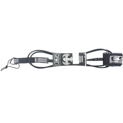 Leash Elite Surfing 9"x7mm Longboard Injetado Preto Leash Elite Surfing 9"x7mm Longboard Injetado Preto