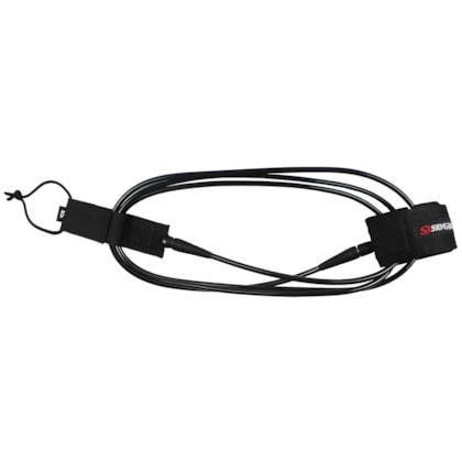 Leash Silverbay Pro Longboard 9 X 7mm Preto