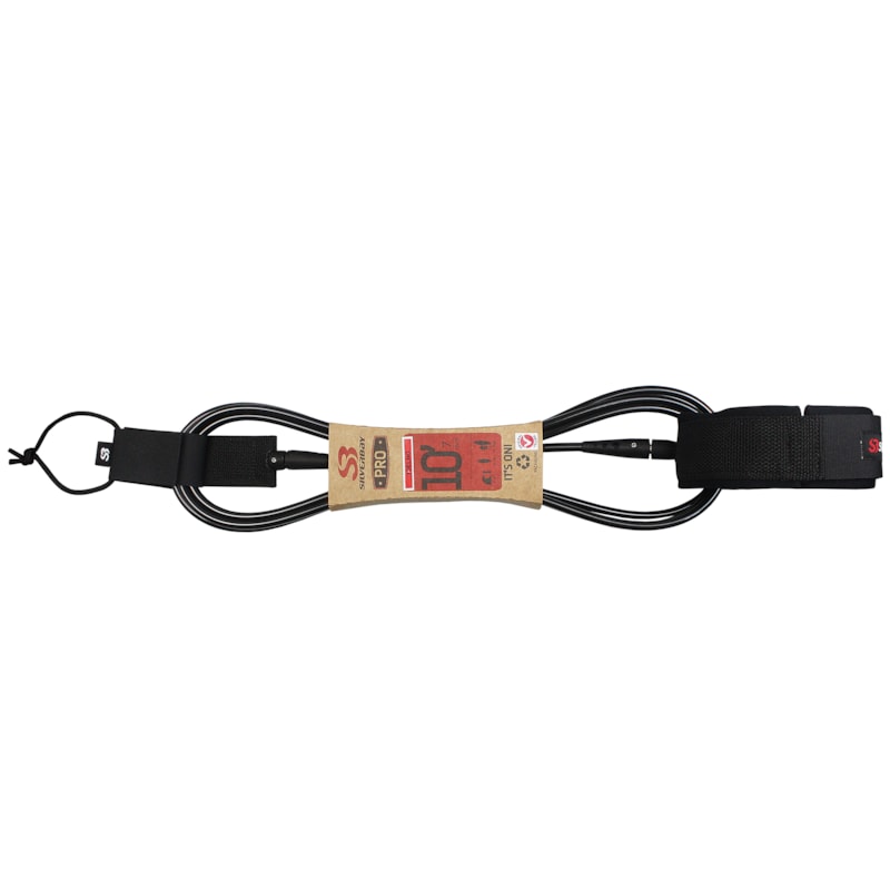 Leash Silverbay Pro Longboard Panturrilha 10 X 7mm Preto