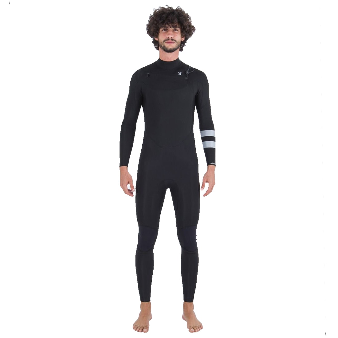 Long John Hurley Advantage 3/2mm Manga Longa Chest Zip Black