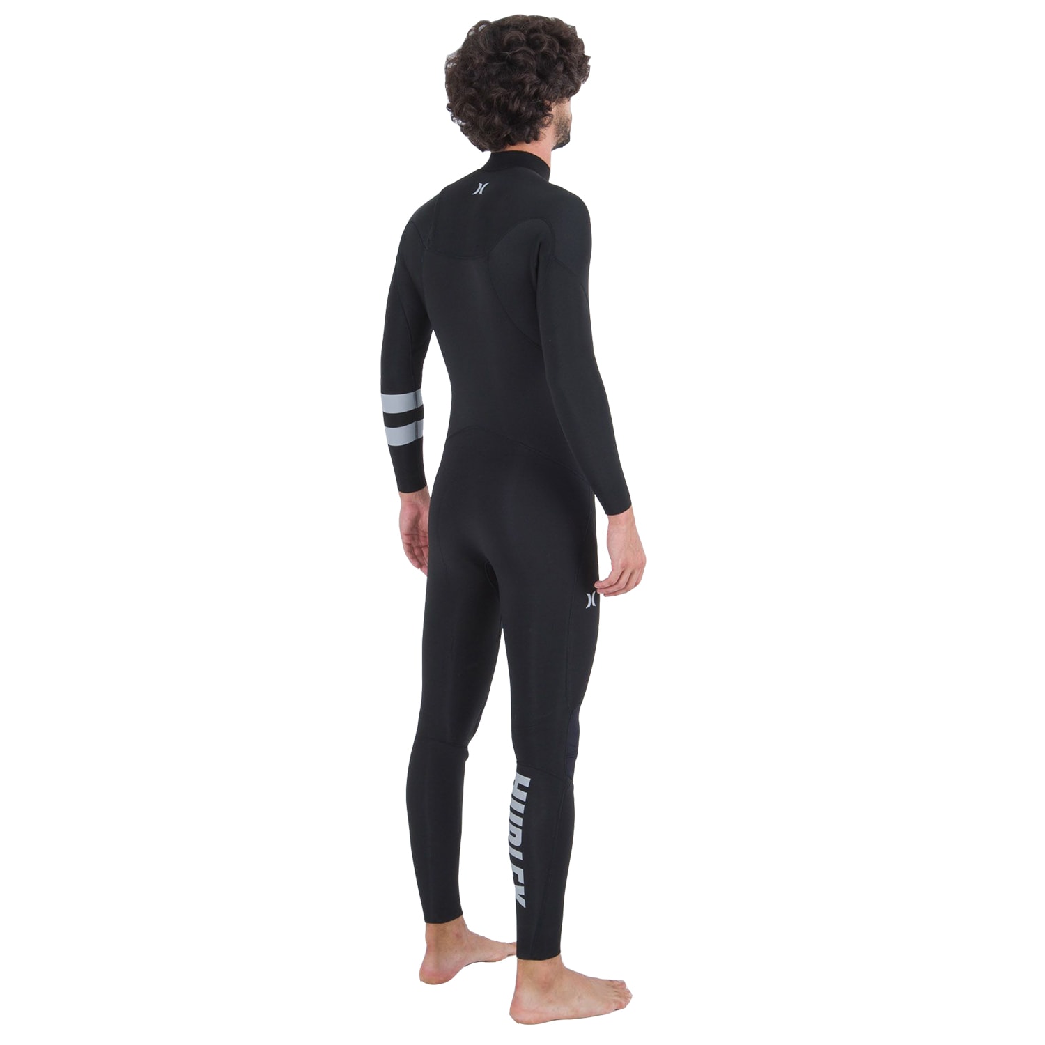 Long John Hurley Advantage 4/3 mm Manga Longa Chest Zip Black Grey