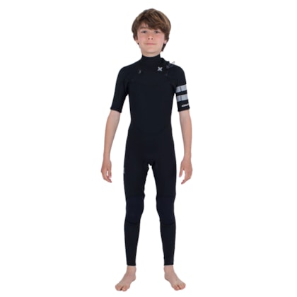 Long John Hurley Juvenil Advantage 2/2 mm Chest Zip Black