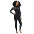 Long John Mormaii Diva Pro Uv Suit 1mm Chest Zip Preto e Branco