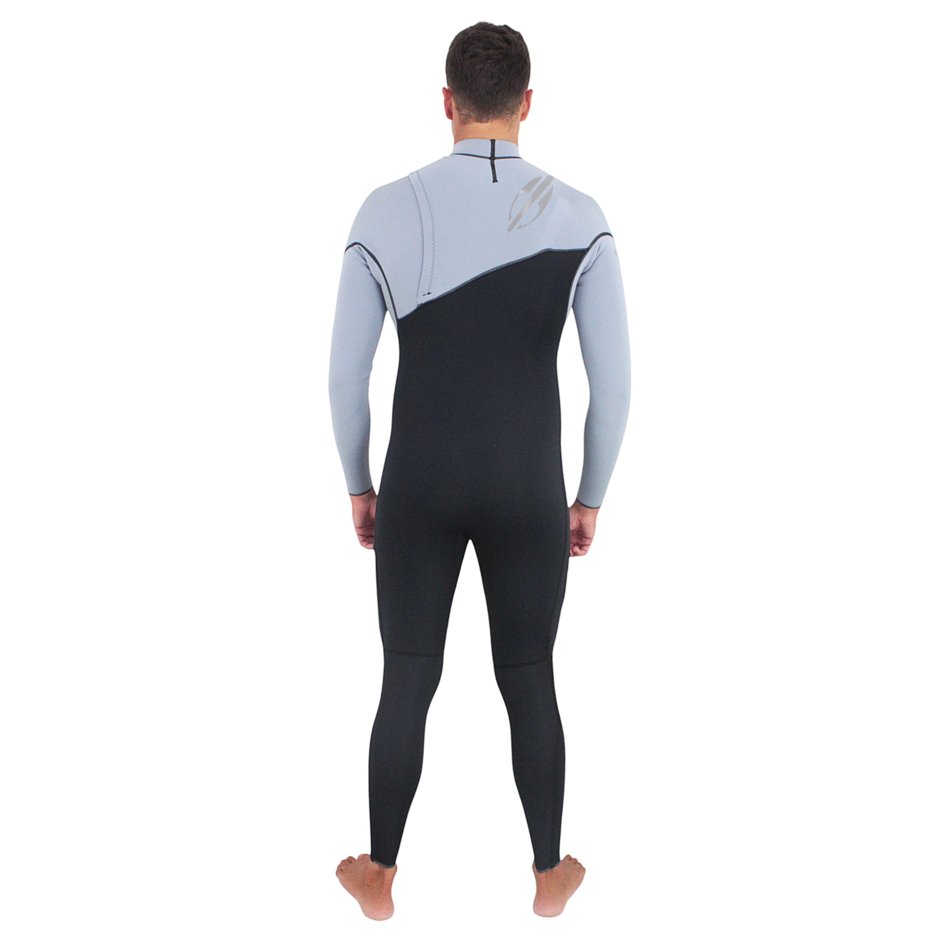 Long John Mormaii Flexxxa Pro 1mm Chest Zip Preto e Cinza