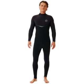 Long John Rip Curl E-Bomb 3/2mm Back Zip Black Importado