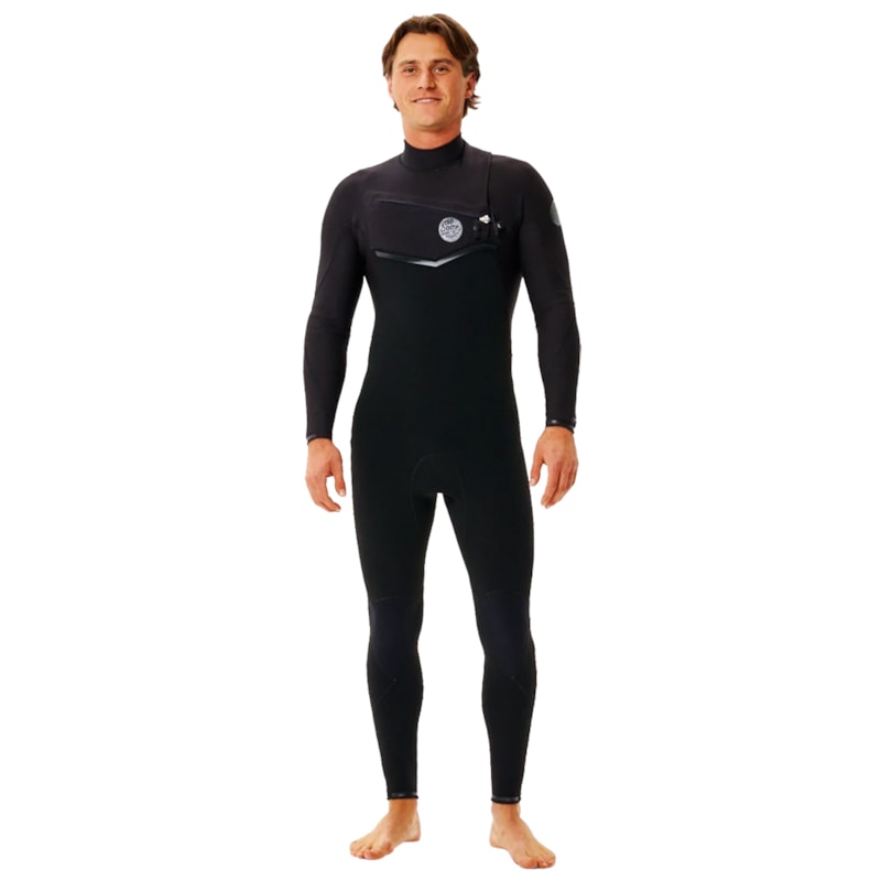 Long John Rip Curl E-Bomb 3/2mm Chest Zip Black Importado