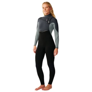 Long John Rip Curl E-Bomb 3/2mm Chest Zip Grey