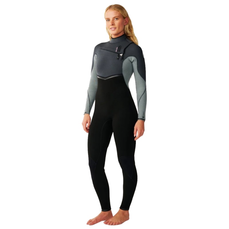 Long John Rip Curl E-Bomb 3/2mm Chest Zip Grey