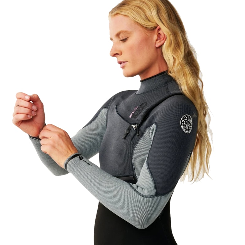 Long John Rip Curl E-Bomb 3/2mm Chest Zip Grey