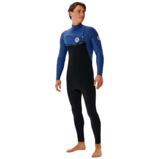 Long John Rip Curl E-bomb 3/2mm Chest Zip Navy