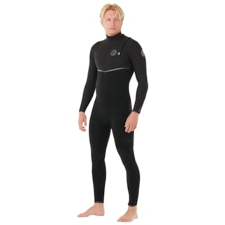 Long John Rip Curl E-Bomb 3/2mm Zip Free Black Importado