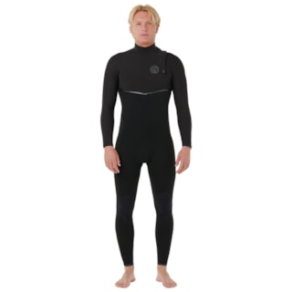 Long John Rip Curl E-Bomb 4/3 Zip Free Black Importado