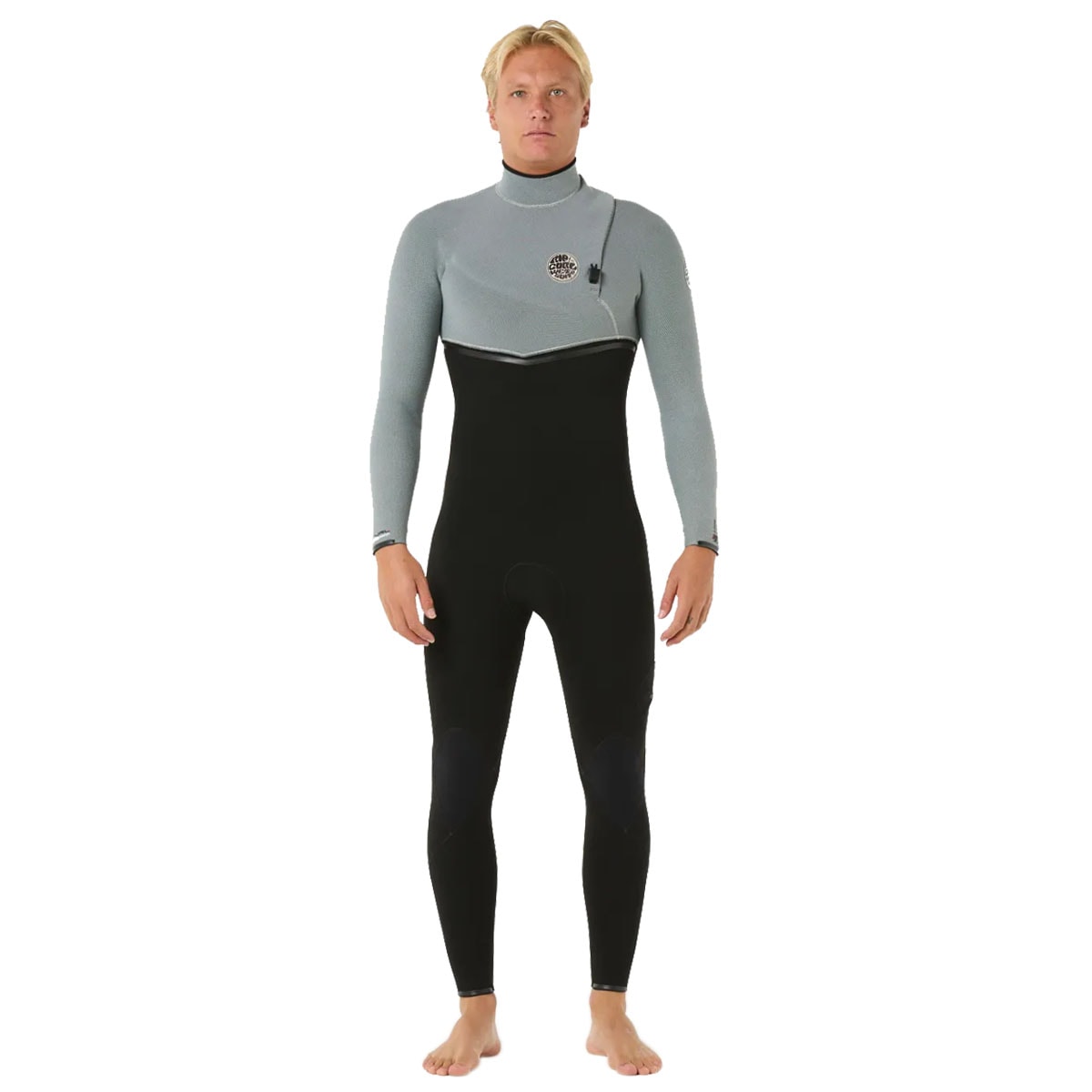 Long John Rip Curl E-Bomb E7 3/2 Zip Free Iced Grey