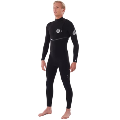 Long John Rip Curl E-Bomb Zip Free E6 3/2mm Black