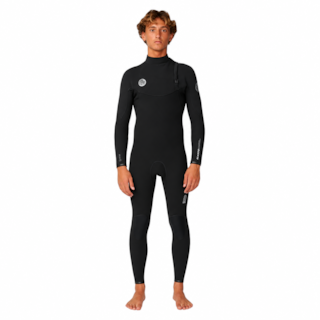 Long John Rip Curl Elasto 3/2mm Zip Free Black Importado