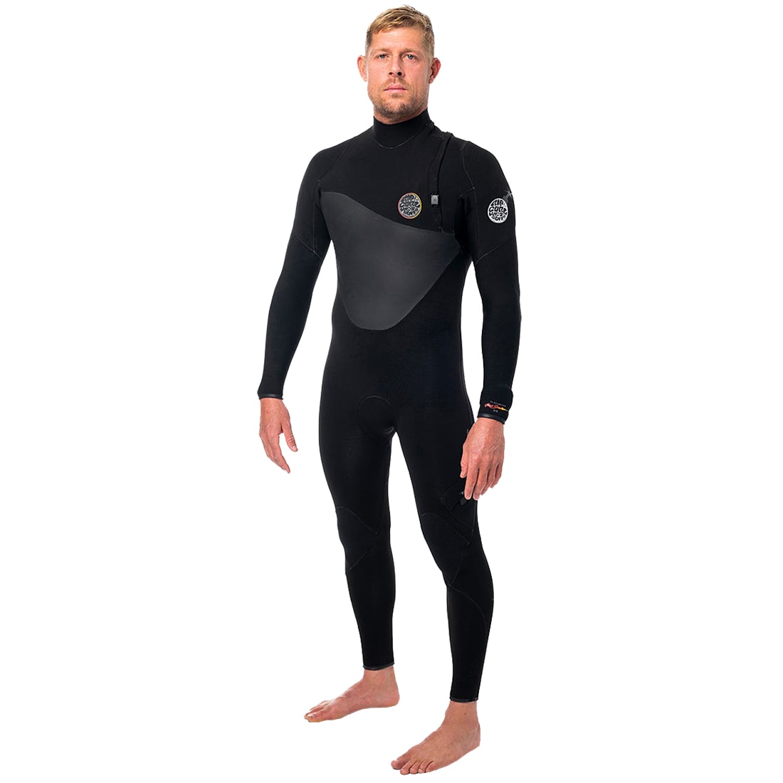 Long John Rip Curl Flashbomb Heatseeker 3/2 Zip Free Black