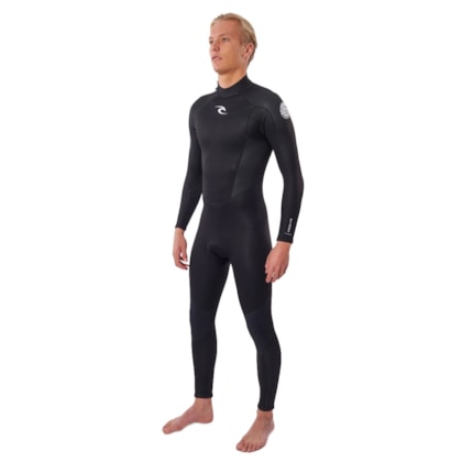 Long John Rip Curl Freelite 3/2 mm Back Zip Black White