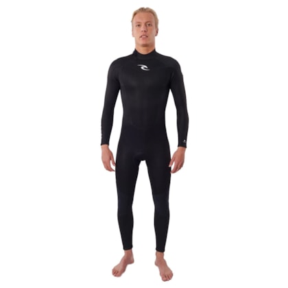 Long John Rip Curl Freelite 3/2 mm Back Zip Black White