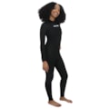 Long John Rip Curl Freelite 3/2 mm Back Zip Black White Feminino