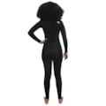 Long John Rip Curl Freelite 3/2 mm Back Zip Black White Feminino