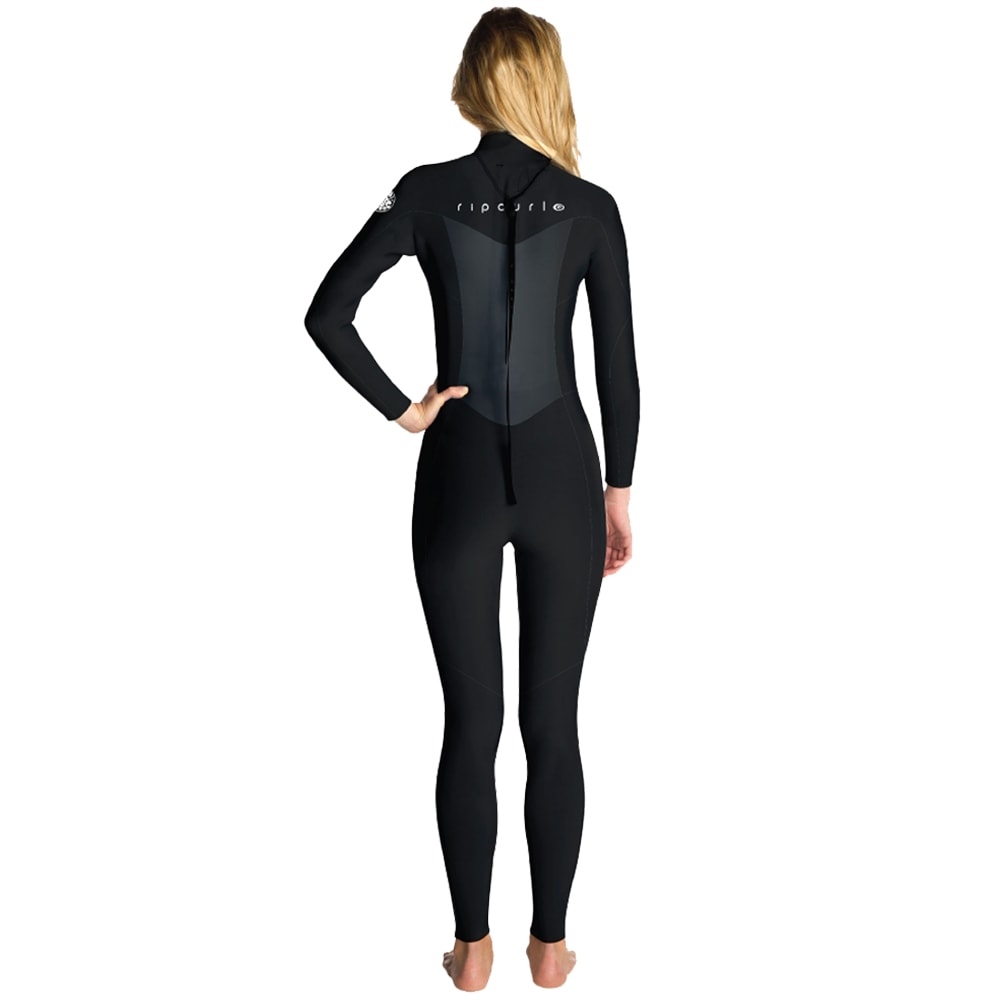 Long John Rip Curl Omega 3/2mm Back Zip Black Feminino