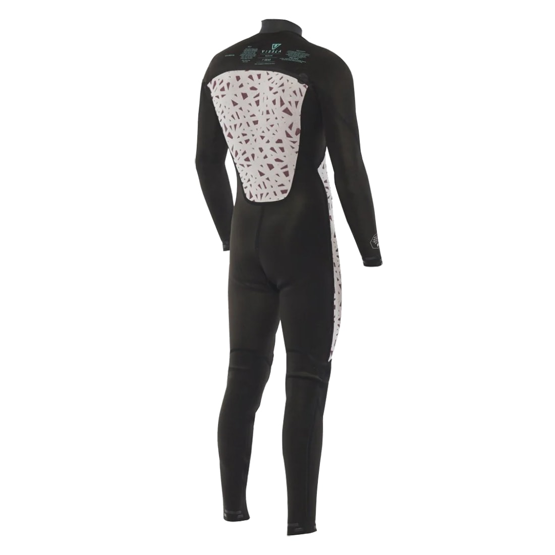Long John Vissla Seven Seas 3/2 Chest Zip Black