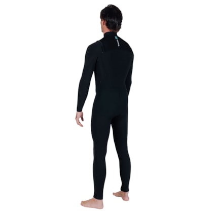 Long John Vissla Seven Seas 4/3 Chest Zip Black